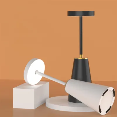 Wireless Rechargeable Table Lamp Bedside Lamp Bedroom Ambient Light Metal Night Light Touch Bar Light Ambient Table Lamps