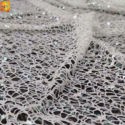75D Mesh Fabric with Embroidery 100%polyester Hot Sale for 2020