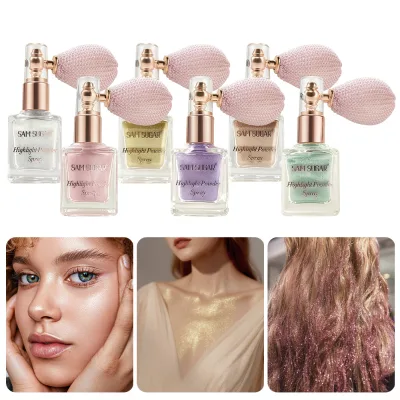 High-shine Powder Spray for Highlighting and Contouring the Body, Creating a Dazzling and Sparkling Effect