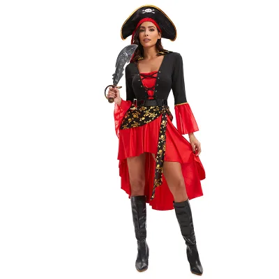 High Quality Roleplay Party Adult Fancy Dress Pirate Cosplay Costumes Halloween Outfit