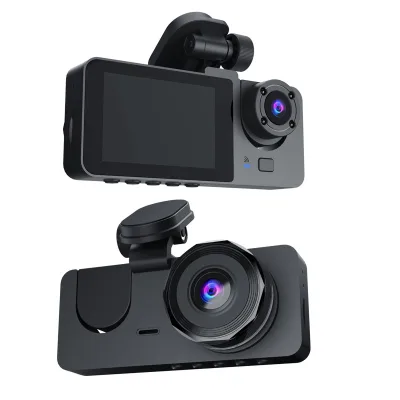 Driving Recorder 360 Wifi High-definition Triple Recording Triple Lens Cable Free Monitoring of Car Camera Dash Cam