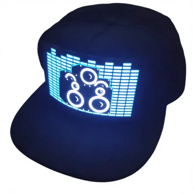 New Arrival LED Sound Activated Sports Casual Outdoor Character Adult Flashing Cap