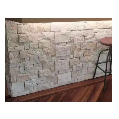 Modern White Beige Limestone Exterior Ashlar Castle Shape Villa Durable Loose Stone Decorative Wall Cladding Stone