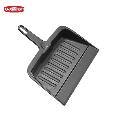 Goodman Heavy Duty Janitorial Tool Handled Black Rectangle Dustpan Plastic for Home Use