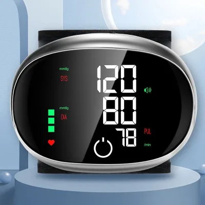 Blood Pressure Monitor Wrist Type Electronic High-definition Large Screen Intelligent Voice USB Charging Home Blood Pressure