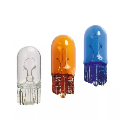 W5W 12V 3W 5W Clear Amber Blue Miniature Lamp T10 Car Light Bulb