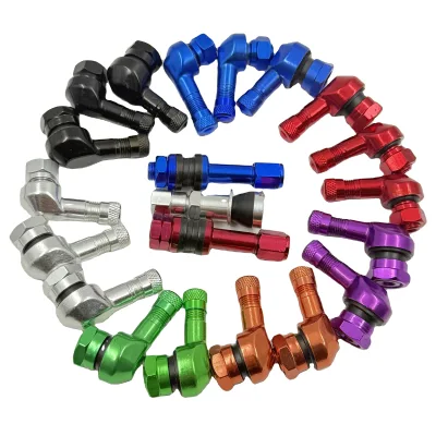 Colorful 90 Degree Motorcycle Aluminum Tire Valve 11.3mm/8.3mm New Condition