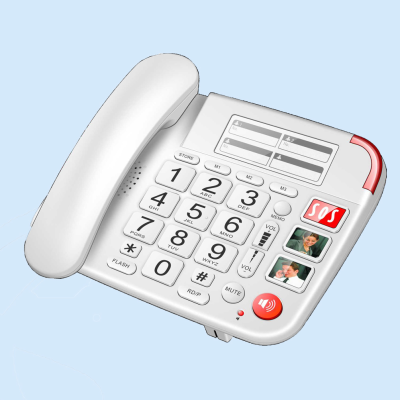 3 One-touch Speed Dialing SOS Emergency Speed Dial Button Big Button for Old People PSTN Telephone