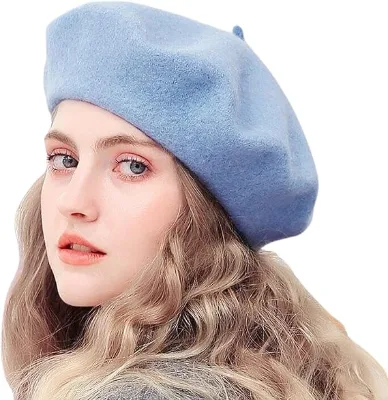 Manufacturer Embroidery Beret Cap Classic Slouchy Style Winter Custom Fleece Warm Fashion Berets  Wool Beret Cap for Women