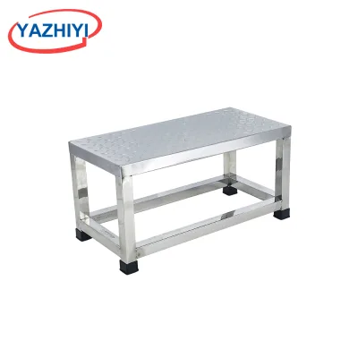 YAZHIYI Stainless Steel Medical Step Stool Single Double Triple Layer Anti Slip Foot Step For Hospital Clinic Laboratory Use