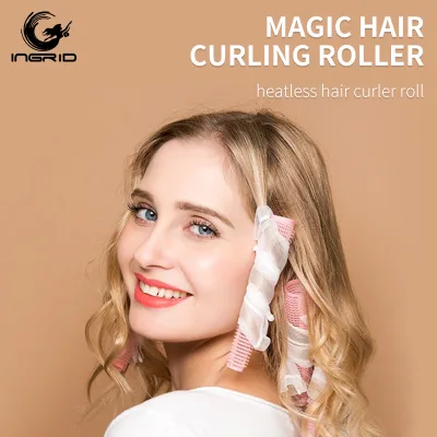 Hot Sale Heatless Magic Hair Roller Diy Hairdressing Tools No Heat Plastic Self Grip Hair Curling Rolls