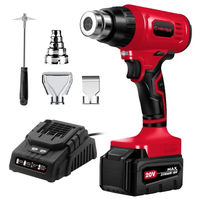Hehui 20V Hot Air Blow Gun Mini Li-Ion Cordless Soldering Heater Gun Shrink Wrap Heat Gun