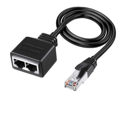 RJ45 1/2 RJ45 1/2 Gigabit Ethernet Cable, Category 6 Ethernet Cable, 1/2 Network Split