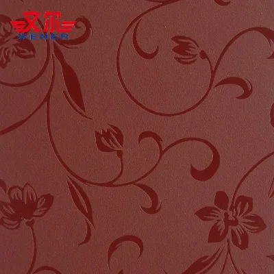 Embossed Flower and Circle Finish High Pressure Laminate Used for Doors or Kitchens
