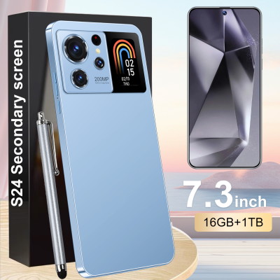 2024 New Original 7.3inch S24 Mobile Phone 16GB 512GB 5600mAh 4G 5g Smart Phone