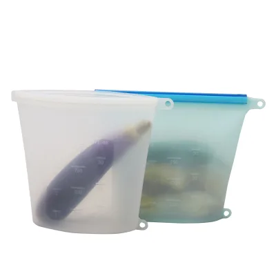 Newly Uprgraded Self-Sealing Silicone Preservation Bag Set Sealed Kitchen Storage Frozen Foods Soups Other Foods Food