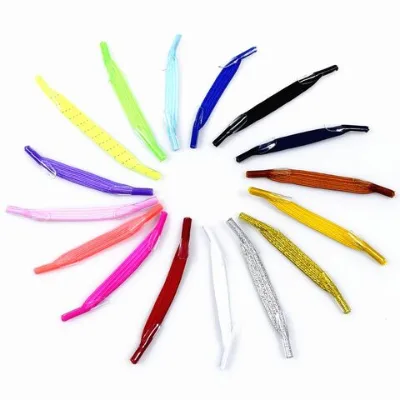 Wholesale 7mm Elastic Shoelaces No Need Tie Mini Flat Shoe Lace For Sneakers