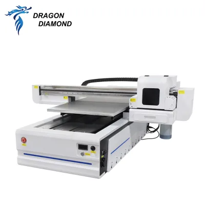 6090 UV Flatbed Printer with 3 Epson Printheads White Ink Circulation High-Speed Printing on Wood Glass Metal Tile & Plastic