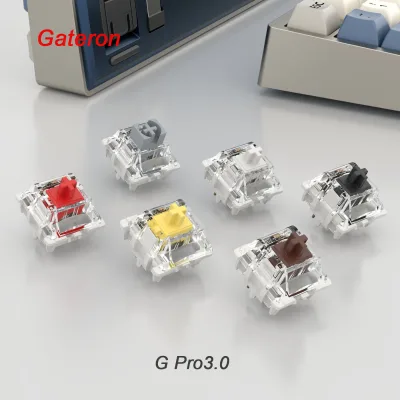Self Lubricating Red Blue Brown Yellow Tactile Linear Mechanical Keyboard Gateron G Pro3.0 Switch