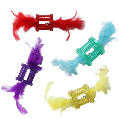 HOT Baboney 0511G Feather Roller Cat Toy with Self-relief and Fun Features