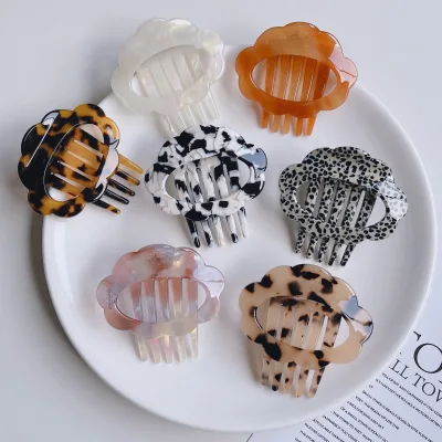 Retro Duckbill Clip Tassel Tortoiseshell Color Unisex Fashion Acetate Durable Hair Claw Clip for Daily Party Use