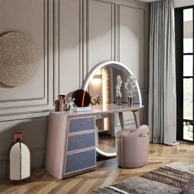 Modern Dressing Table Light Luxury Makeup Table Home Bedroom Furniture Dresser Set With Drawers