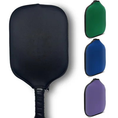 Custom Neoprene Pickleball Paddle Cover Waterproof Zipper Paddle Case Protective Paddle Sleeve Training All Seasons OEM Logo