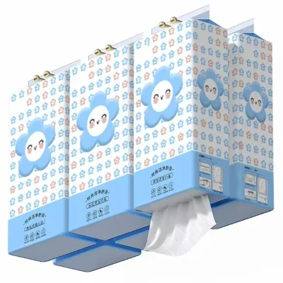 Custom 250 Sheets Box Tissue 4 Ply Pocket Soft Home Hanging Bag