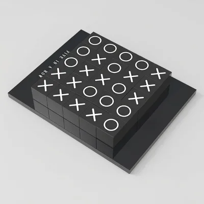 Modern Luxury Lucite Tic Tac Toe Board Game Perspex Connect 5 Acrylic Connect Five in a Row Game Convenient Games Custom