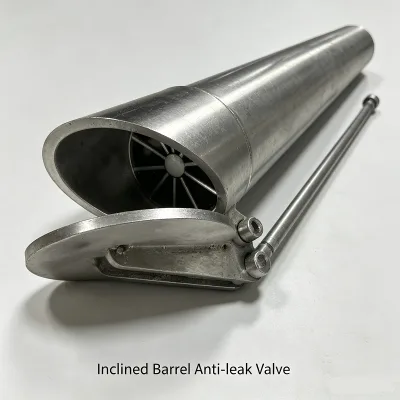 Inclined Barrel Anti-leak Valve SUS304 Stainless Steel Ribbon Mixer Discharge Stop Valve Special Slant Outlet Mixer Spare Parts