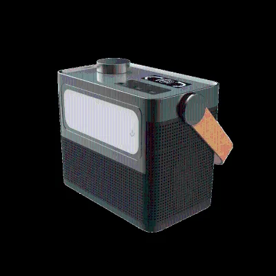 Outdoor Party LED Lights Wireless Handle Portable Digital Display Power Bank bluetooth Speaker with LED Light