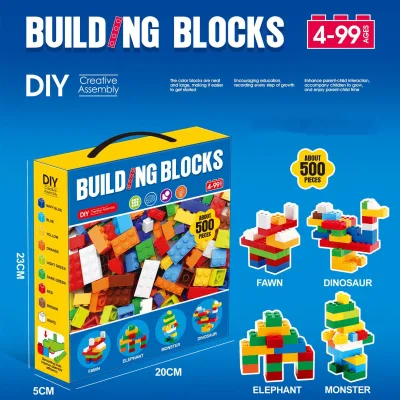 Wholesale 500/1000Pcs Building Block Sets ABS Plastic DIY Building Bricks Assembly Blocks Toys Gift for Kids Children's Toys