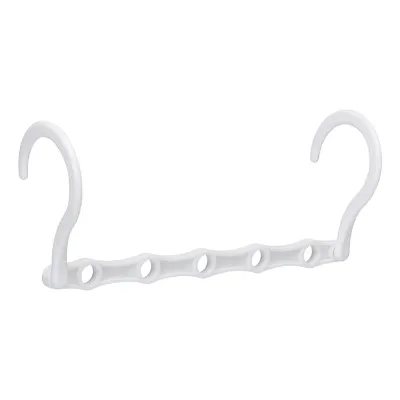 Multifunctional Clothes Hanging Rack 5 Hole Magic Wardrobe Holder Space-saving Plastic Storage Organizer