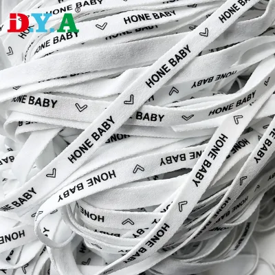 Custom Color 10mm 15mm Printed T-shirt Neck Webbing Nylon Neck Tape for Apaarels Accesspry