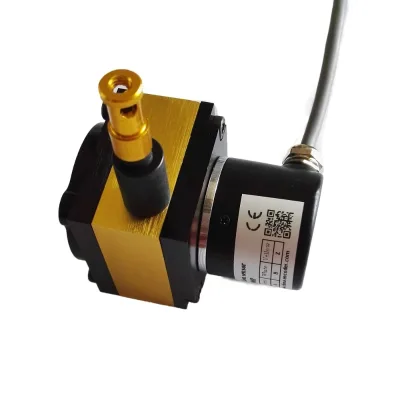 CALT 1000mm 10k Ohm Spring Pull Wire Potentiometer Sensor 12VDC IP54