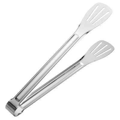 Cooking Kitchen Stainless Steel Tongs 9" and 12" Tongs Small and Large Metal Serving Tongs for Cooking