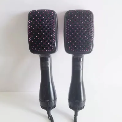 Faster Drying Ceramic Hair Blow Dryer Brush 3 Speeds Oval Shape Volumizer Straightener with Hotel & Outdoor Use