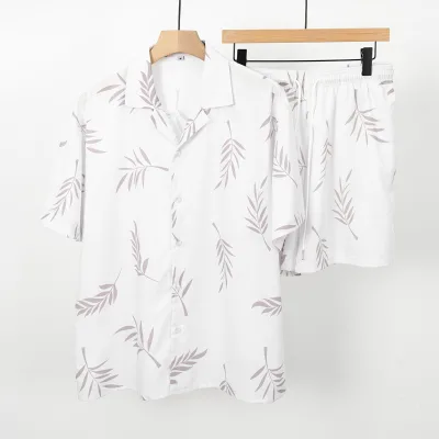 High Quality Men Clothing Set 100% Polyester Full Printing t Shirt and Shorts Men's Sets