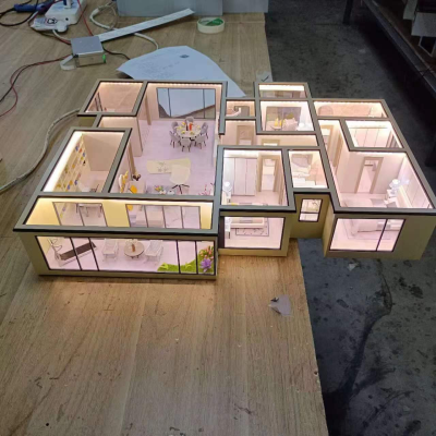 Customized Modern Smart Home 3D Miniature Architectural Scale Model Interior Scene Architecture