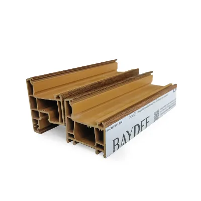 High Quality Manufacturer Prices Security Laminated Color White Plastic Extrusion Doors Black Crown PVC Profile for Window