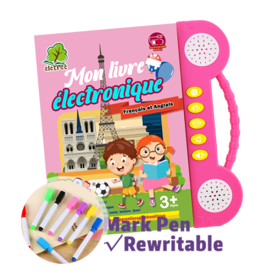 Customize French Learning Machine  Electronic Books French Electronic Learning Touch Kids English Ebook