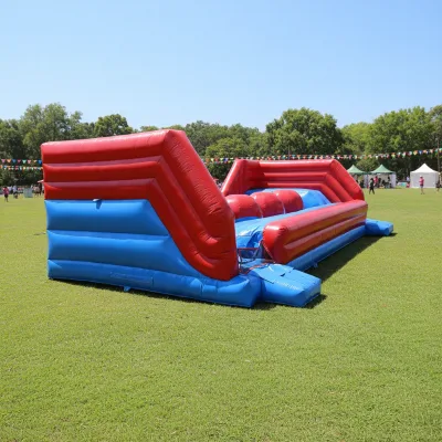Commercial Outdoor Eco-Friendly PVC Crazy Sports Interactive Games Inflatable Big Baller Wipeout Course Challenge Game Jumping