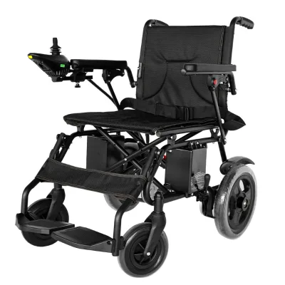 Folding Carbon Steel Electric Wheelchair with Joystick Controller Walker & Rollator for the Disabled