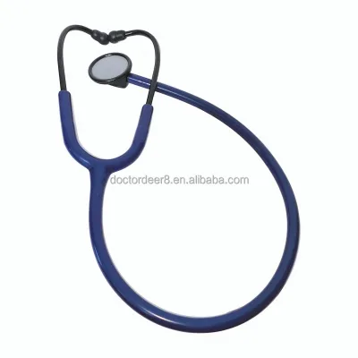 Luxury & Atmospheric Professional Black Single Head Stethoscope PVC Tube Treated Inner Spring Ear Tips