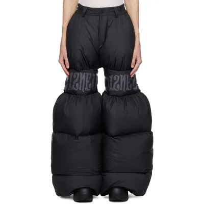 DiZNEW New Stock Design Personality Street Round Warm Casual Cotton Pants Women's Down Pants Cotton Jeans for Men