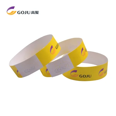 Tyvek Paper Disposable Waterproof Event Tyvek Wristband for Party and Festival