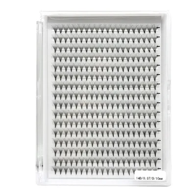 EYELASH Premade Volume Fans Wholesale Lash Short Stem Pointy Base 0.07D 3D 4D 5D 6D 10D D Curl Premade Fans Lash Extension