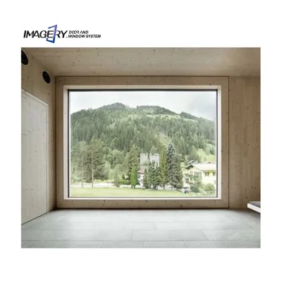 Custom Large Glass windows Cheap Cost Big Hurricane American Replace Fixed Other Aluminum Picture windows