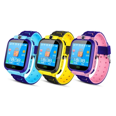 Kid Smart Watch SOS Antil-lost Smartwatch Baby 2G SIM Card Clock Call Location Tracker Child Watch Waterproof Q12 Children Watch