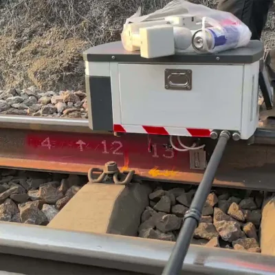 Versatile Railway Marking Robot Suitable for Sleepers Shoulders and Rail Clip Marking Tasks Uniformly